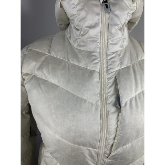 Patagonia Pipe Down Puffer Goose Insulated Coat Off White Women's Medium *Flawed - Picture 5 of 16